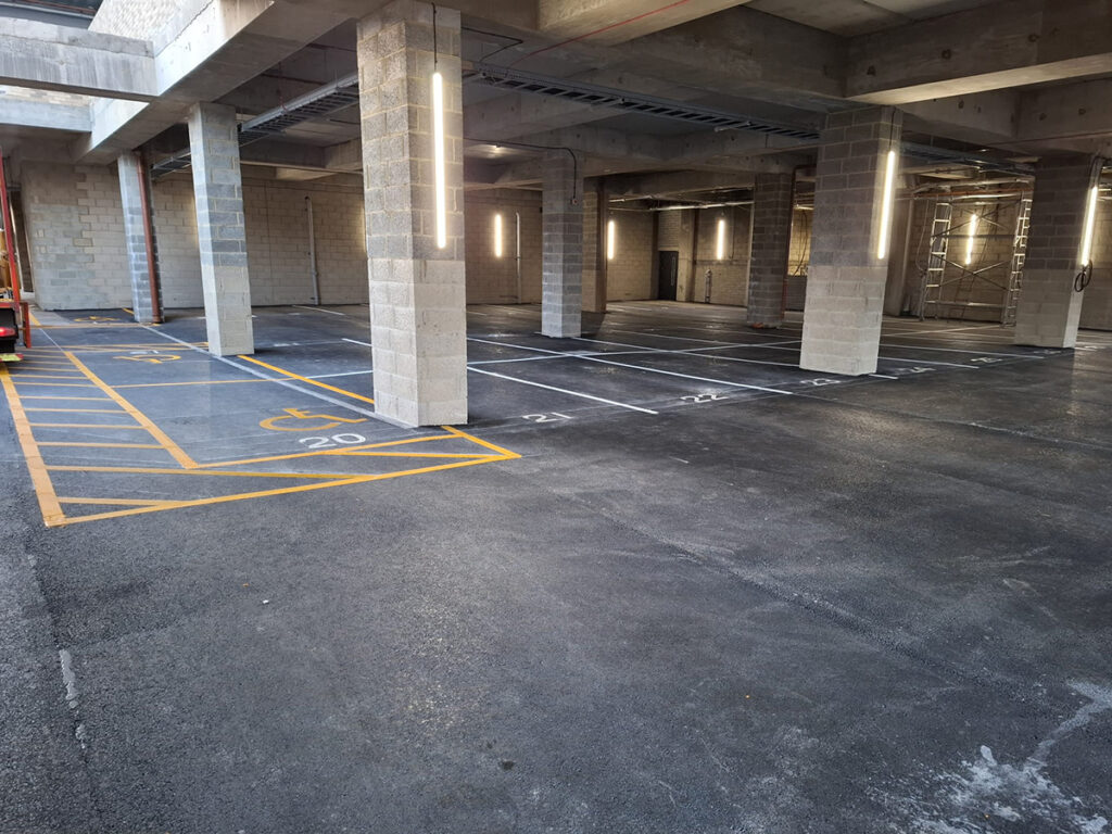 All new carpark surfacing