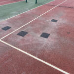 Patching In Tennis Court For Local Authority