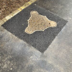 Tarmac Patch Around Manhole Cover For Council