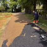 Laying Resin Bound Gravel At Ilford War Memorial