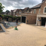 Laying Resin Bound Gravel Driveway