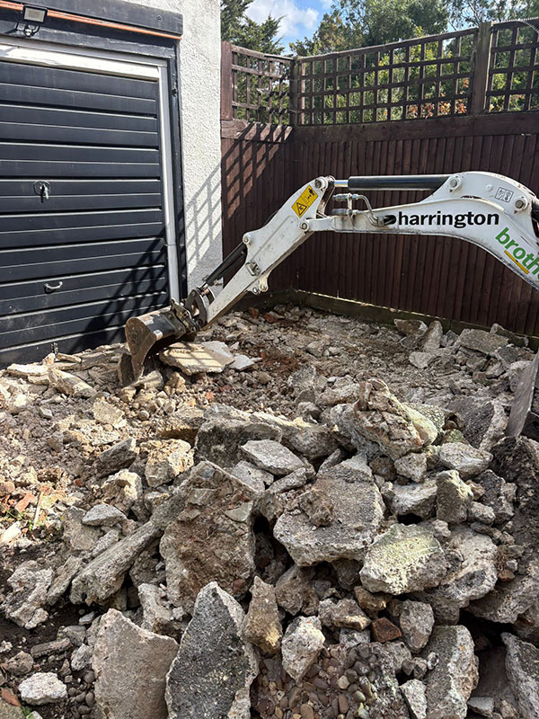 Driveway Excavation In Progress