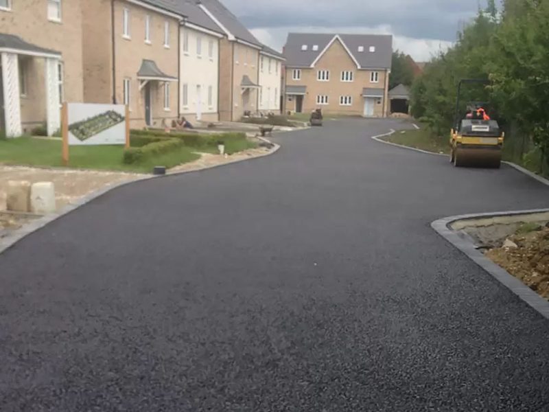 New Build Tarmac Road Installation