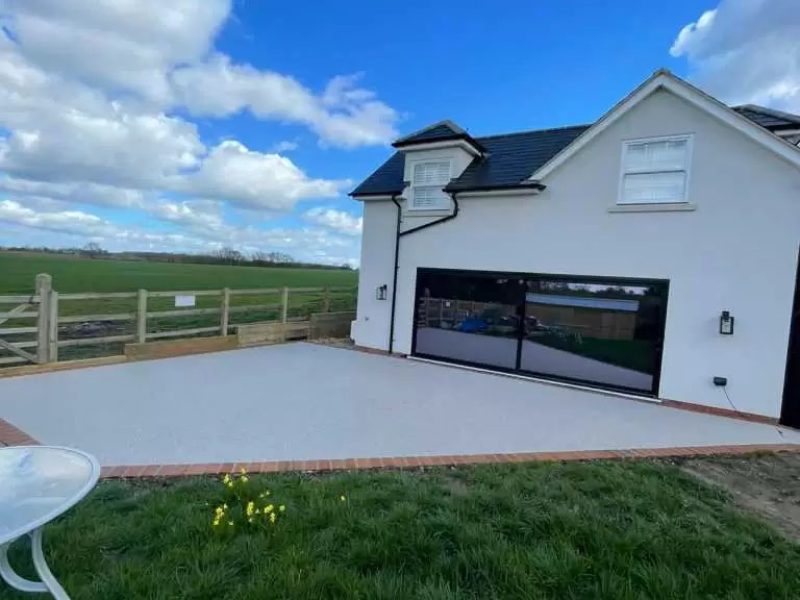 Resin Driveway For House In The Country Side